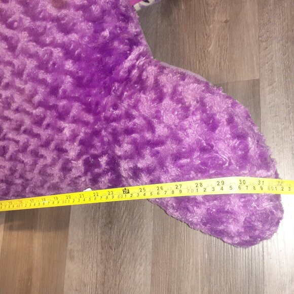 Purple/White Aztec Design Body Pillow & Purple Plush Poodle Bed Rest Pillow - Picture 4 of 13